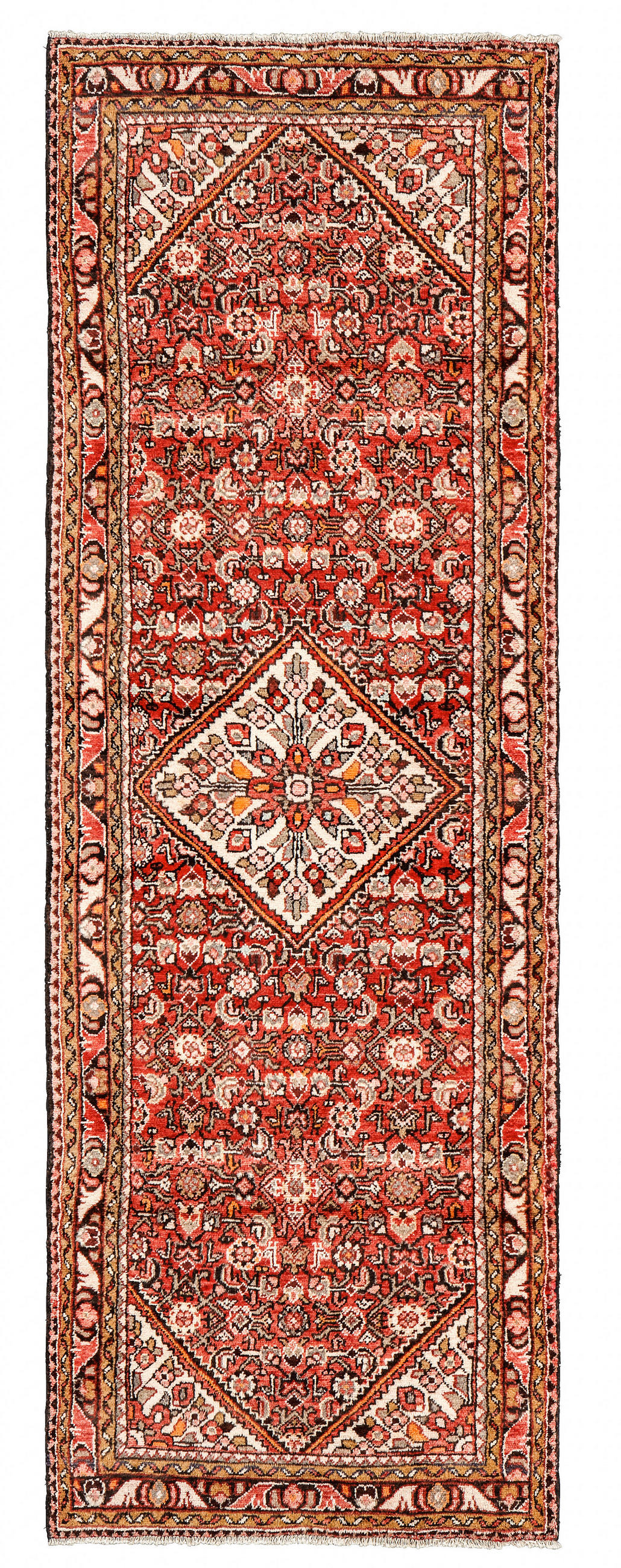 ORIENTALSKA PREPROGA HAMEDAN  110/300 cm   rdeča  - rdeča, Konvencionalno, tekstil (110/300cm) - Cazaris