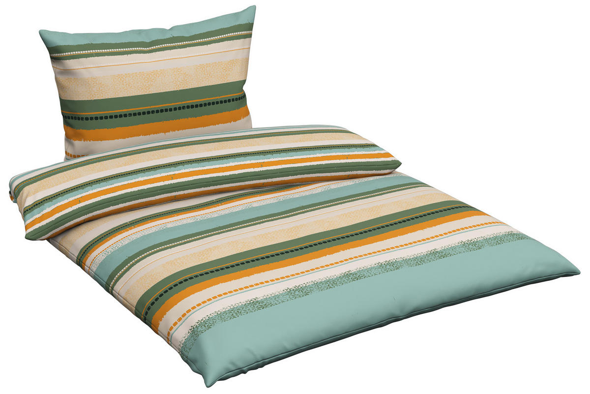 POSTEĽNÁ BIELIZEŇ, renforcé, zelená, 140/200 cm - zelená, Basics, textil (140/200cm) - Esposa