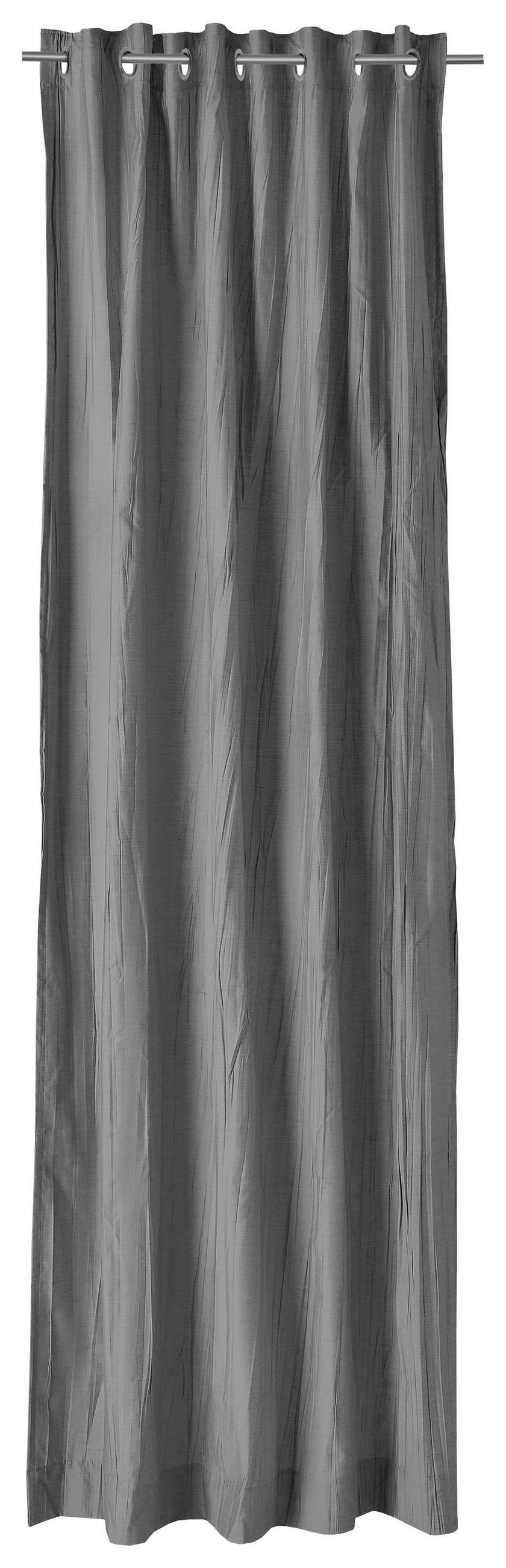 ÖSENSCHAL SW-Crease blickdicht 140/250 cm   - Anthrazit, Basics, Textil (140/250cm) - Schöner Wohnen