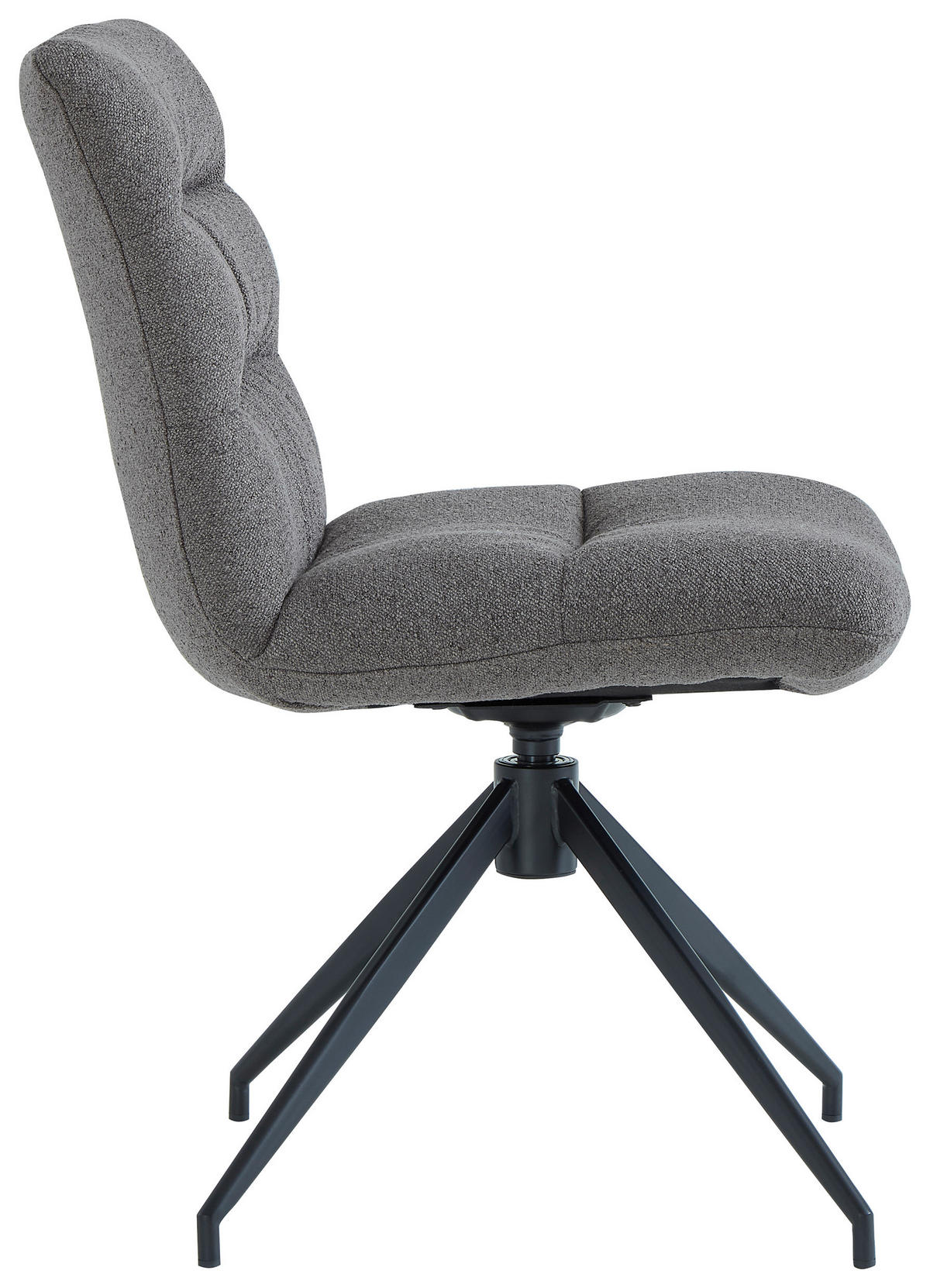 STUHL - Schwarz/Cappuccino, Design, Textil/Metall (51/86/64cm) - Dieter Knoll