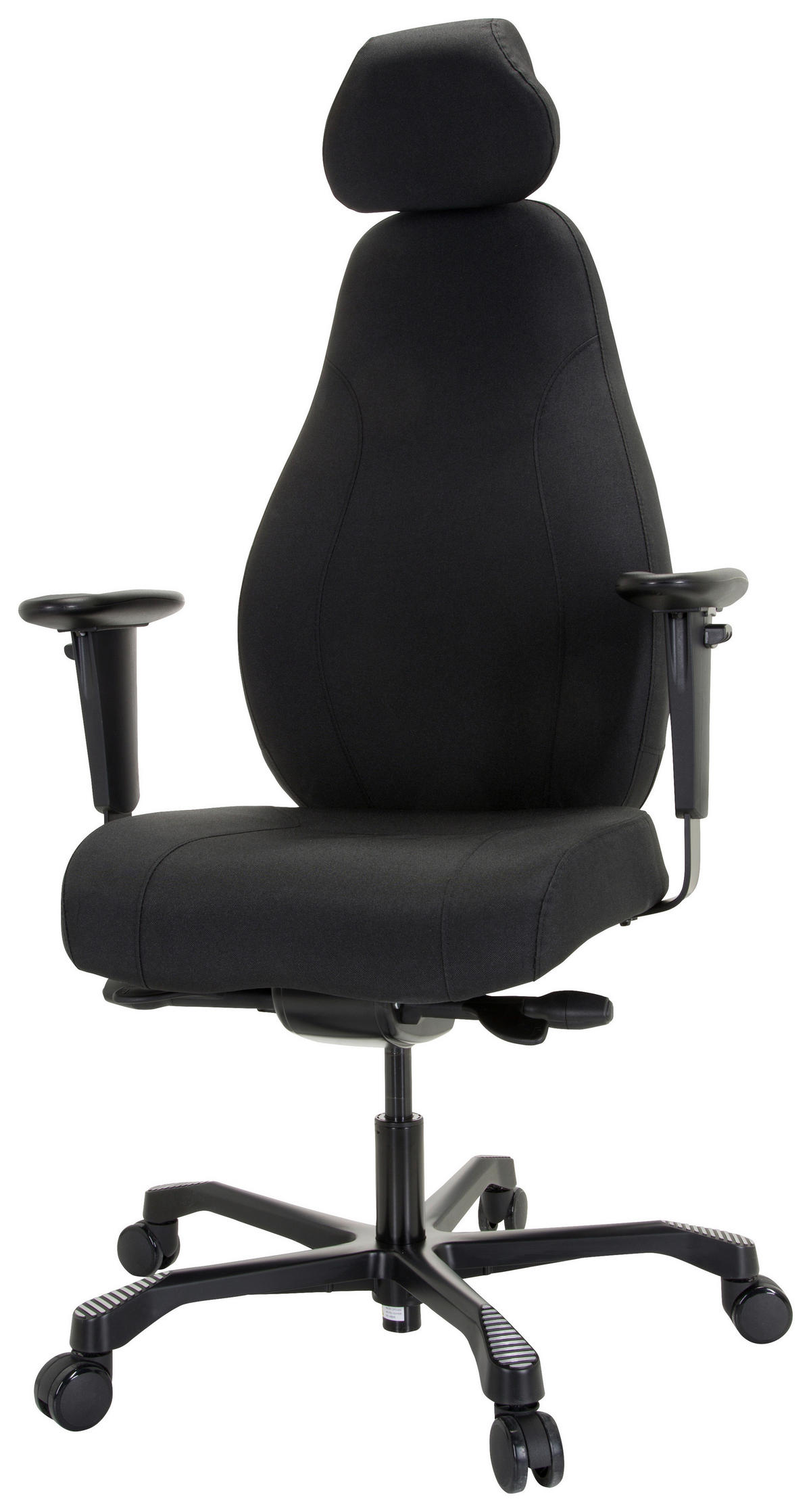 DREHSTUHL  in Flachgewebe Schwarz  - Schwarz, MODERN, Kunststoff/Textil (72/121/60cm) - MID.YOU