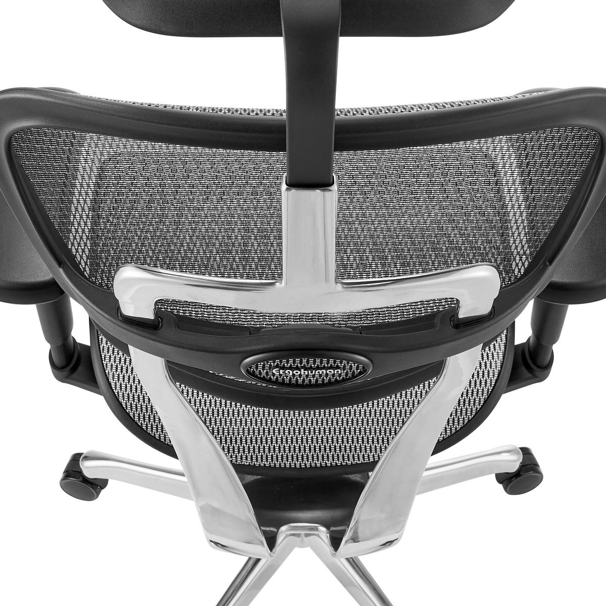 DREHSTUHL  in Netzbespannung Grau, Schwarz  - Silberfarben/Schwarz, MODERN, Kunststoff/Textil (65/132/60cm) - MID.YOU