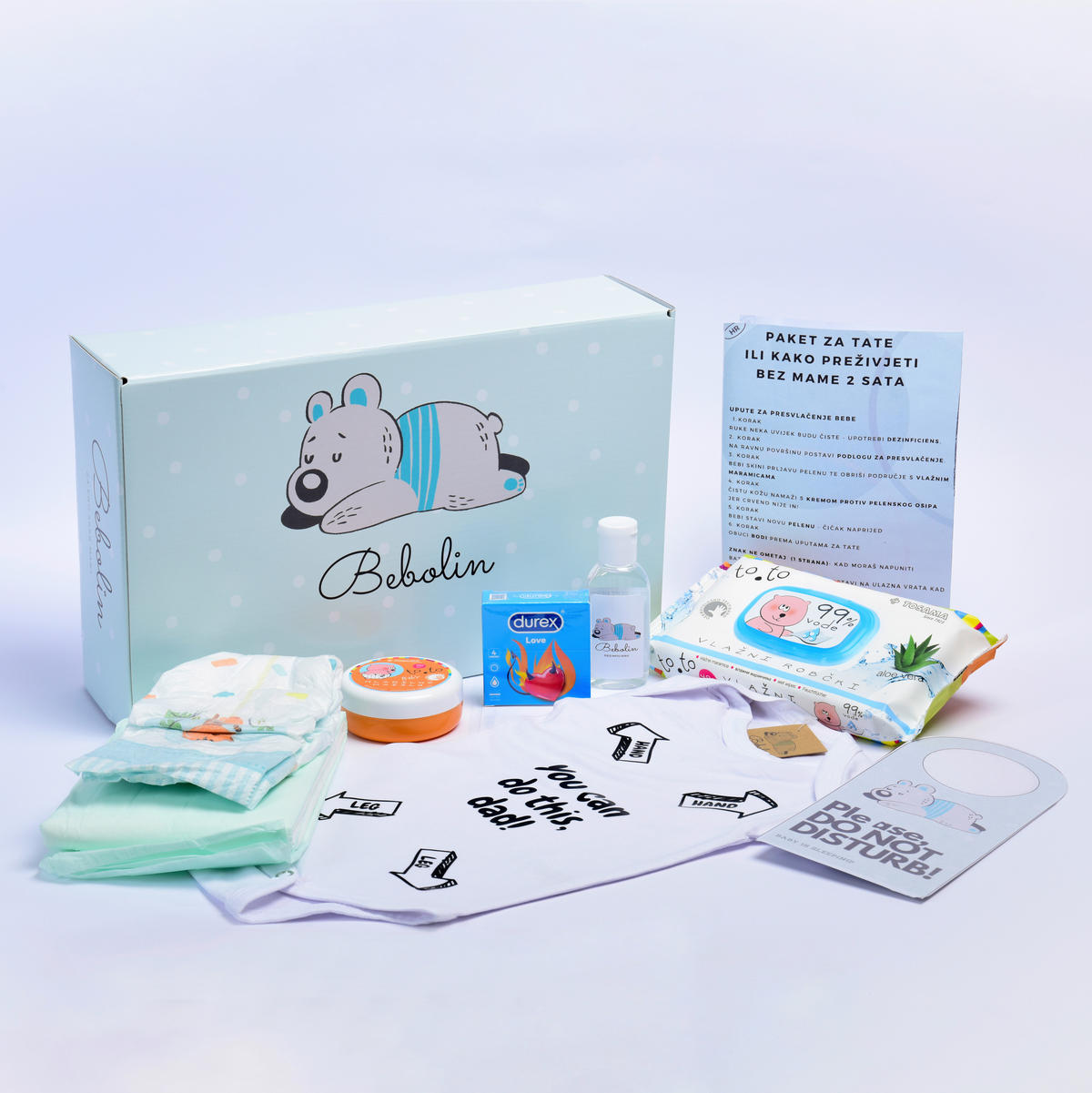 SET ZA NJEGU BEBA  DADDY BOX  - Basics (35/22/9cm)