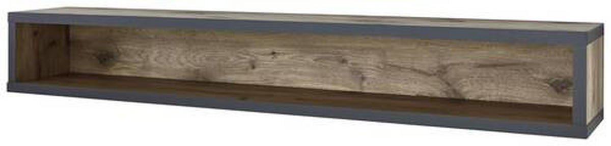 WANDBOARD  156/22,4/25 cm  - Eichefarben/Dunkelgrau, Design, Holzwerkstoff (156/22,4/25cm) - Xora