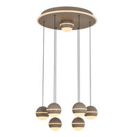 LED-HÄNGELEUCHTE Biarritz 46/150/46 cm  - Sandfarben, Design, Kunststoff/Metall (46/150/46cm)