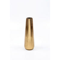 VÁZA, kov, 39 cm - zlatá, Design, kov (13/39/7,5cm) - Ambia Home