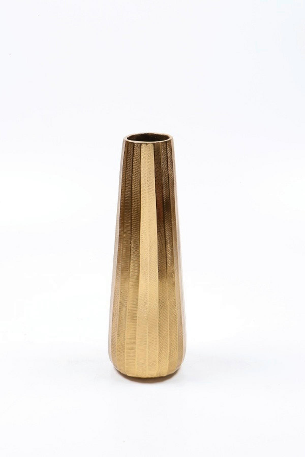 VÁZA, kov, 39 cm - zlatá, Design, kov (13/39/7,5cm) - Ambia Home