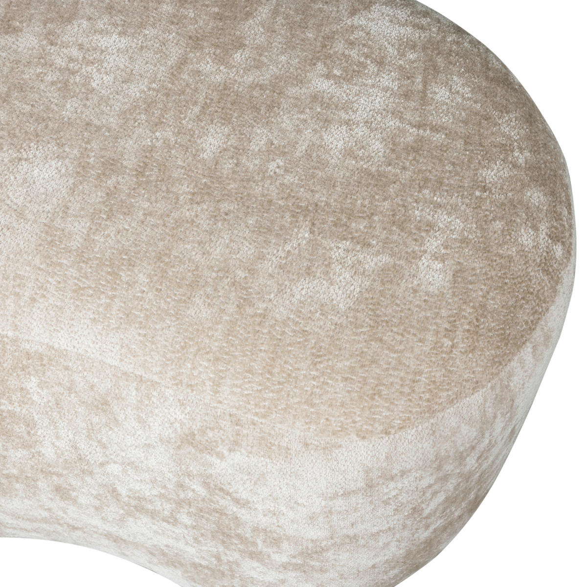HOCKER Popular Chenille Naturfarben  - Naturfarben, Design, Textil (73/43/51cm) - Livetastic