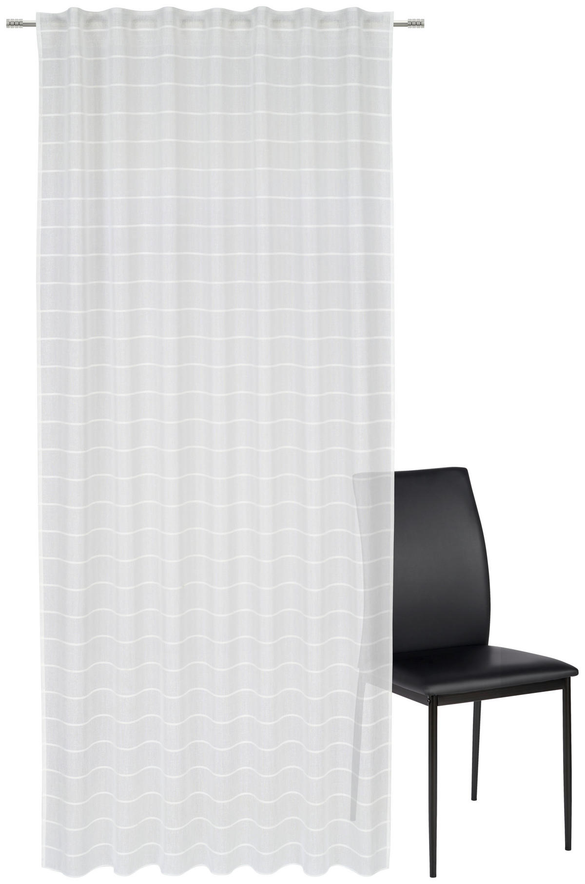 KOMBINOVANA ZAVESA bela - bela, Osnovno, tekstil (140/245cm) - Esposa