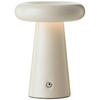 AKKU-TISCHLEUCHTE 14/18,5 cm  - Beige, Design, Metall (14/18,5cm)
