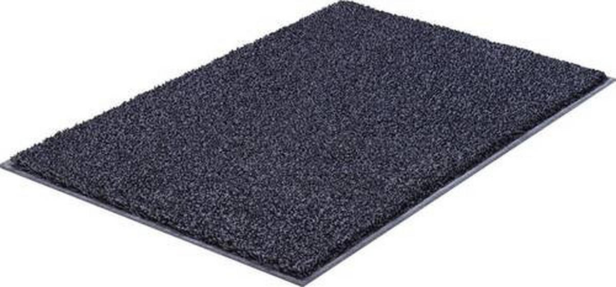 BADTEPPICH Anthrazit 80/140 cm  - Anthrazit, Basics, Kunststoff/Textil (80/140cm) - Grund