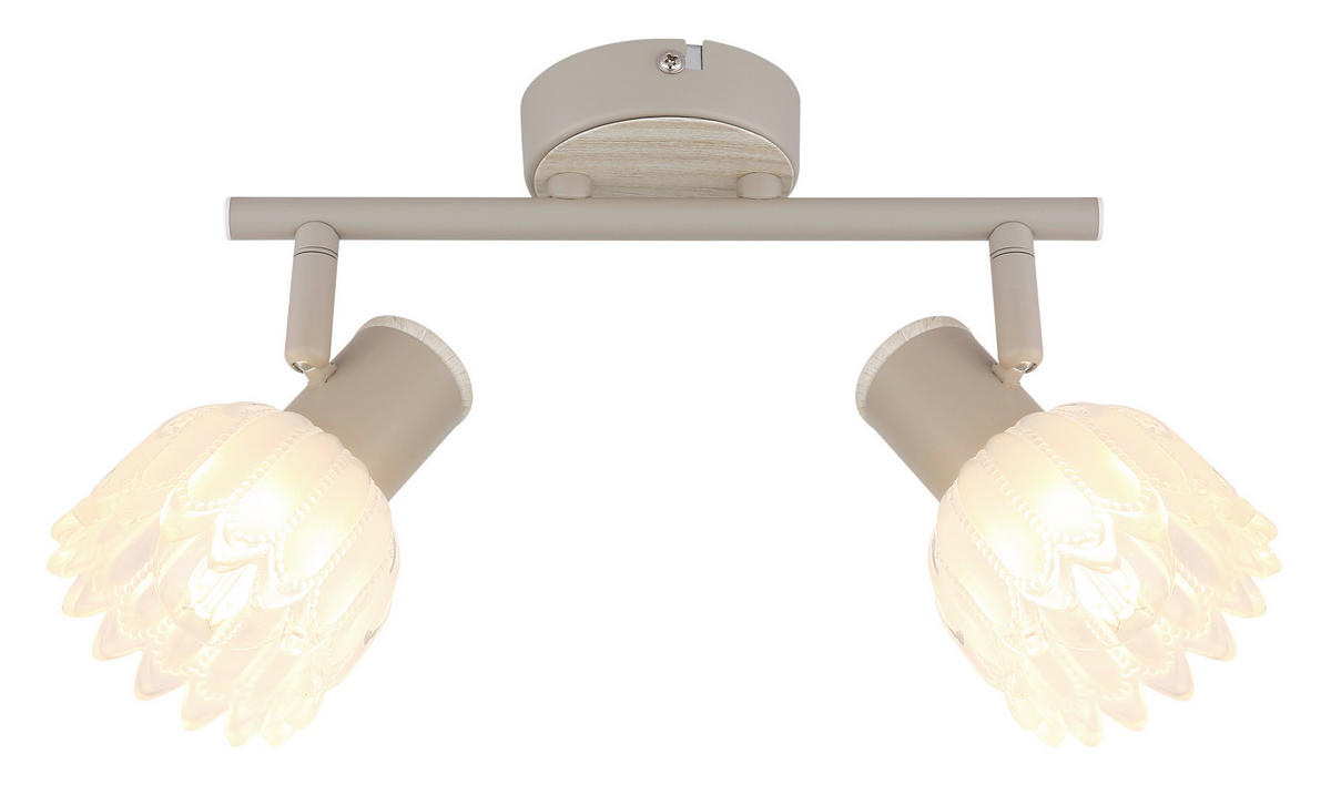 STRAHLER 25/9/15,5 cm   - Sandfarben, KONVENTIONELL, Glas/Metall (25/9/15,5cm) - Globo