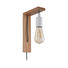 WANDLEUCHTE - Braun/Weiß, LIFESTYLE, Holz/Metall (6cm) WANDLEUCHTE - Braun/Weiß, LIFESTYLE, Holz/Metall (6cm)