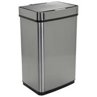 ABFALLSAMMLER 60 L  - Silberfarben, MODERN, Metall (42/69/31cm) - MID.YOU