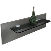 NACHTKOMMODENPANEEL 60/20/12 cm  - Grau, KONVENTIONELL, Glas/Holzwerkstoff (60/20/12cm) - Dieter Knoll