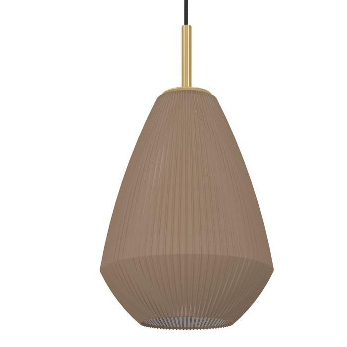 HÄNGELEUCHTE 90/20/110 cm  - Sandfarben/Messingfarben, Basics, Glas/Metall (90/20/110cm)