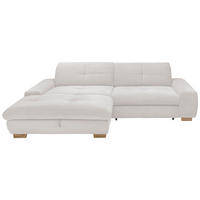 ECKSOFA Hellgrau Cord  - Eichefarben/Hellgrau, Design, Holz/Textil (198/276cm) - SetOne by Musterring