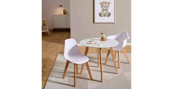 KINDERSTUHL - Buchefarben/Weiß, Trend, Holz/Kunststoff (31/57/38cm) - My Baby Lou