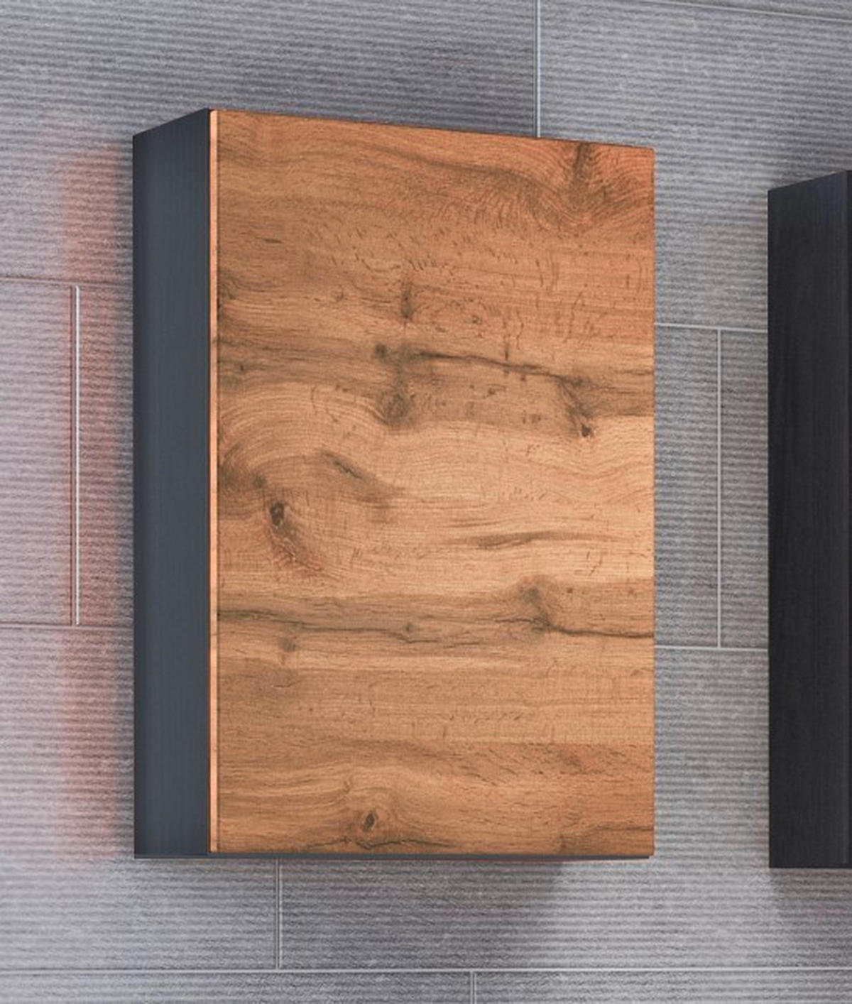HÄNGESCHRANK 40/64/20 cm  - Eiche Wotan/Grau, Design, Holzwerkstoff (40/64/20cm) - Held