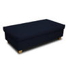HOCKER Mikrofaser Blau  - Blau, KONVENTIONELL, Holz/Textil (140/42/80cm) - MID.YOU