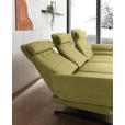 ECKSOFA  in Flachgewebe Hellgrün  279-327/176-217 cm  - Schwarz/Hellgrün, Design, Textil/Metall (279-327/176-217cm) - Dieter Knoll