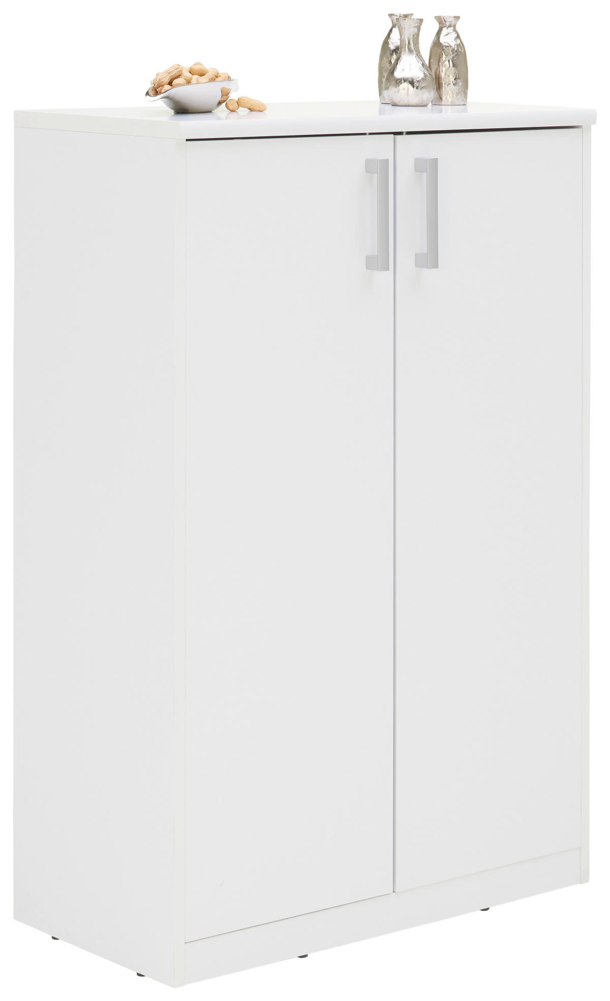 KOMMODE  in 72/110/36 cm  - Silberfarben/Schwarz, Basics, Holzwerkstoff/Kunststoff (72/110/36cm) - Xora