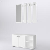 PREDSOBLJE  bijela  - bijela, Design, drvni materijal (90/33/180cm)