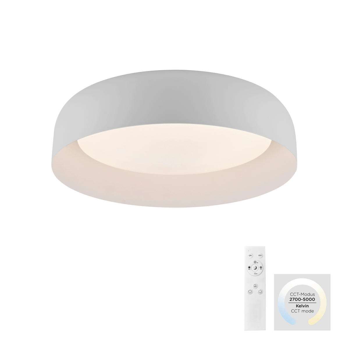 STROPNÍ LED SVÍTIDLO, 40/40/10,5 cm - Design (40/40/10,5cm)