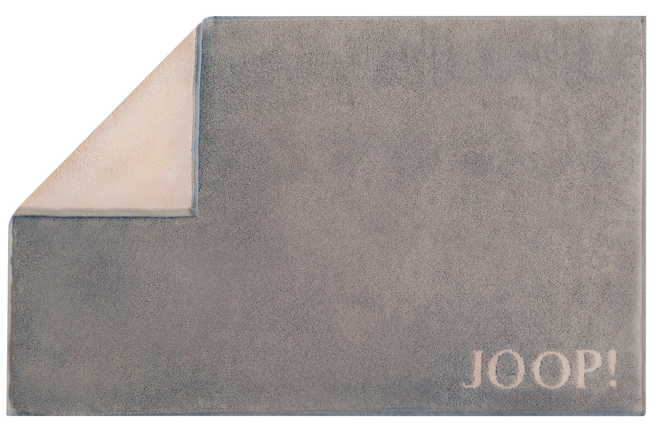 BADEMATTE CLASSIC DOUBLEFACE Graphitfarben, Beige 50/80 cm  - Beige/Graphitfarben, Basics, Textil (50/80cm) - Joop!