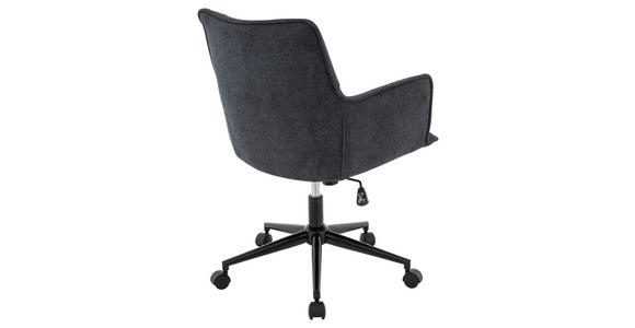 DREHSTUHL Webstoff Anthrazit, Schwarz - Anthrazit/Schwarz, Design, Kunststoff/Textil (57/84/92/64cm) - Novel