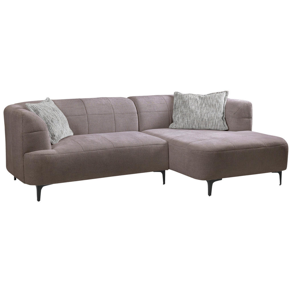Thumbnail - Mid.you Ecksofa, Taupe, Textil, 3-Sitzer, Füllung: Polyurethan (Pur), Ottomane rechts, L-Form, 247x158 cm, Made in EU, W...