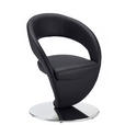 STUHL - Edelstahlfarben/Schwarz, Design, Textil/Metall (62/86/61cm) - Moderano