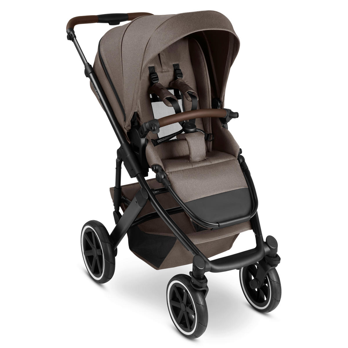 KINDERWAGENSET Salsa 5 Air 3in1 Set Calla  - Schwarz/Braun, Basics, Textil/Metall (63/118/95.5cm) - ABC Design