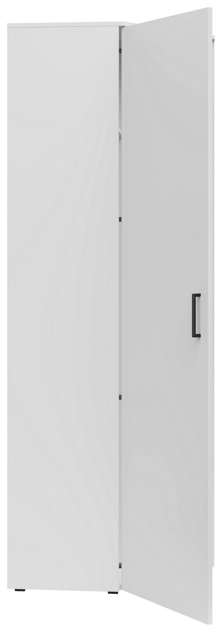ECKSCHRANK 71,5/195/71,5 cm  - Schwarz/Weiß, MODERN, Holzwerkstoff/Kunststoff (71,5/195/71,5cm) - Carryhome