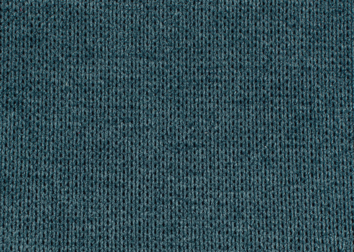 ECKSOFA Petrol Webstoff  - Petrol/Schwarz, KONVENTIONELL, Textil/Metall (304/196cm) - Hom`in