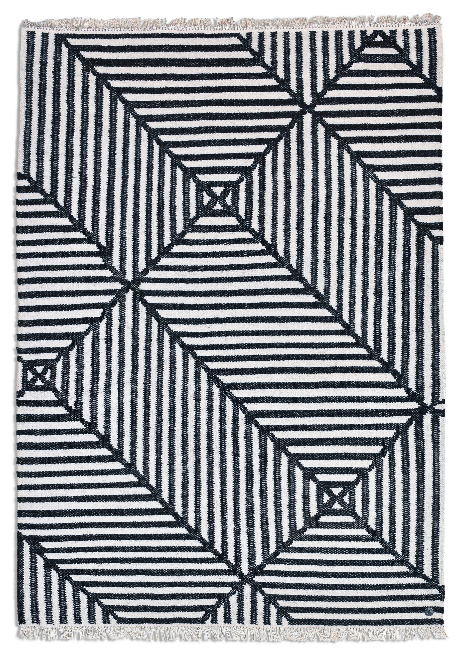 TEPPICH 65/135 cm Schwarz  - Schwarz, Design, Textil (65/135cm) - Tom Tailor