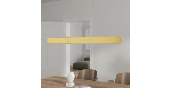 LED-HÄNGELEUCHTE  115/7,5/150 cm    - Messingfarben, Design, Metall (115/7,5/150cm) - Dieter Knoll