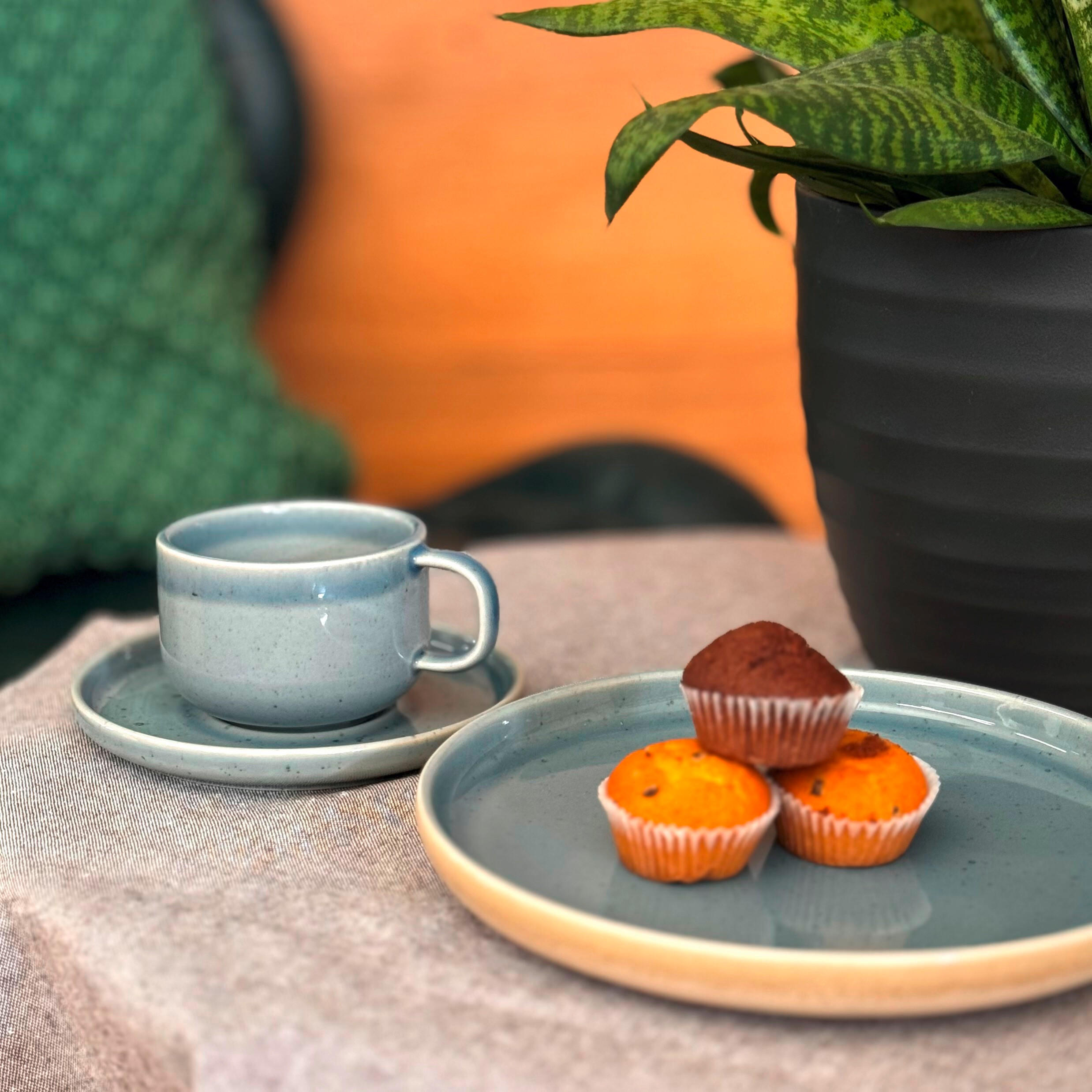 TAFELSERVICE Pastellblau 8-teilig Candy  - Pastellblau, Basics, Keramik - Mäser