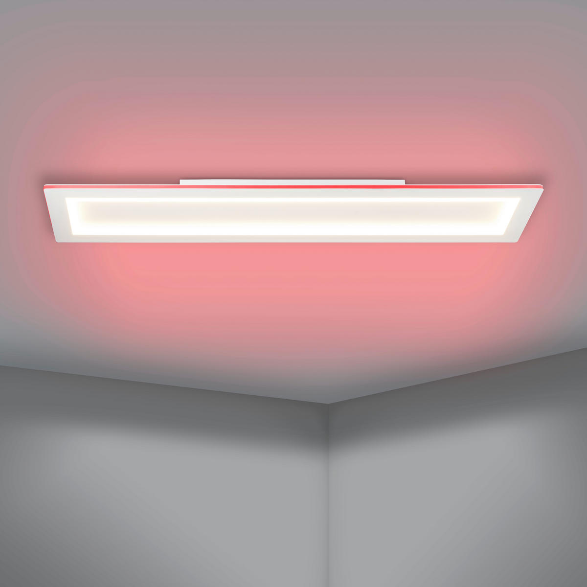 LED-DECKENLEUCHTE PADROGIANO  Smart   - Weiß, Basics, Kunststoff/Metall (120/30cm) - Eglo