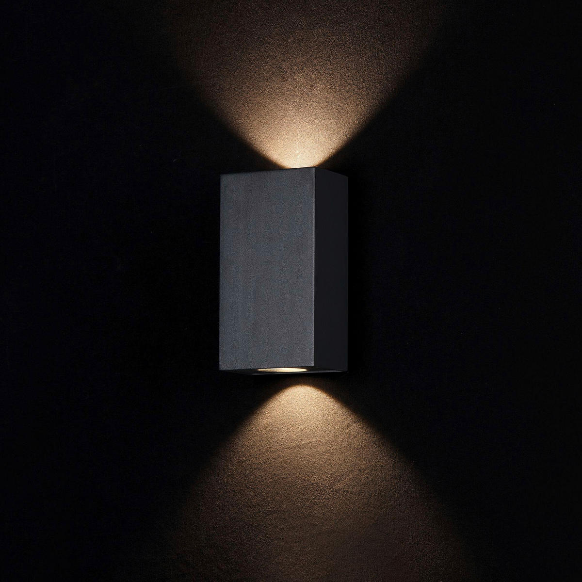 AUSSENWANDLEUCHTE - Schwarz, Trend, Metall (16/9/5,5cm) - MAYTONI
