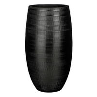 VÁZA, keramika, 70 cm - černá, Basics, keramika (39/39/70cm)