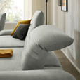 ECKSOFA  in Chenille Hellgrau  280/170-195 cm  - Hellgrau/Schwarz, Design, Textil/Metall (280/170-195cm) - Dieter Knoll