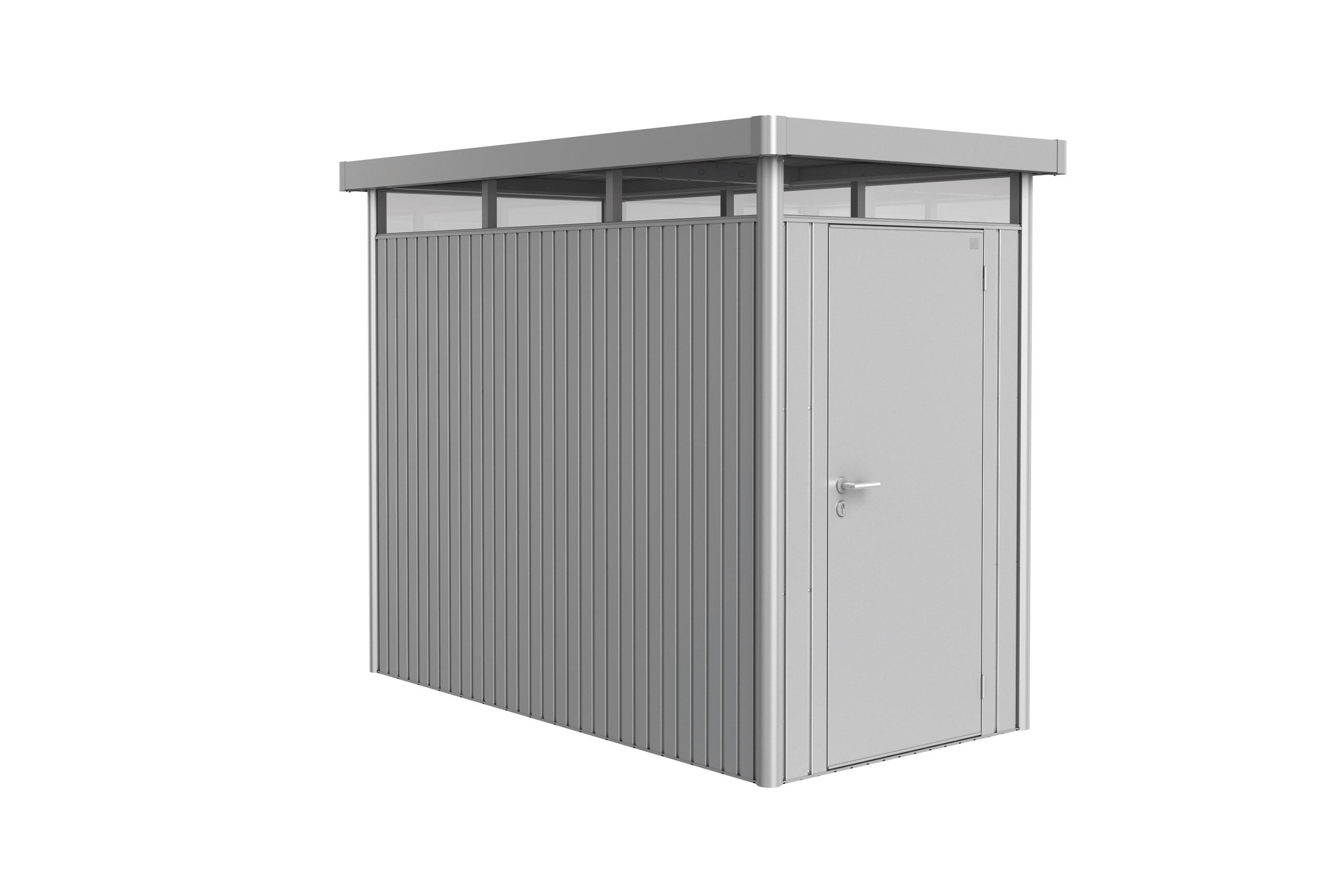 GERÄTEHAUS 155/222/275 cm  - Silberfarben, Basics, Metall (155/222/275cm) - Biohort