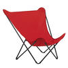 GARTEN-RELAXSESSEL Stahl  - Rot, Basics, Textil/Metall (87/83/91cm) - Lafuma Mobilier