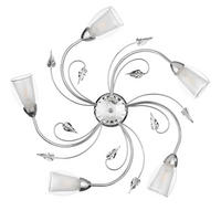 DECKENLEUCHTE  60/20 cm    - Chromfarben, Basics, Glas/Metall (60/20cm)