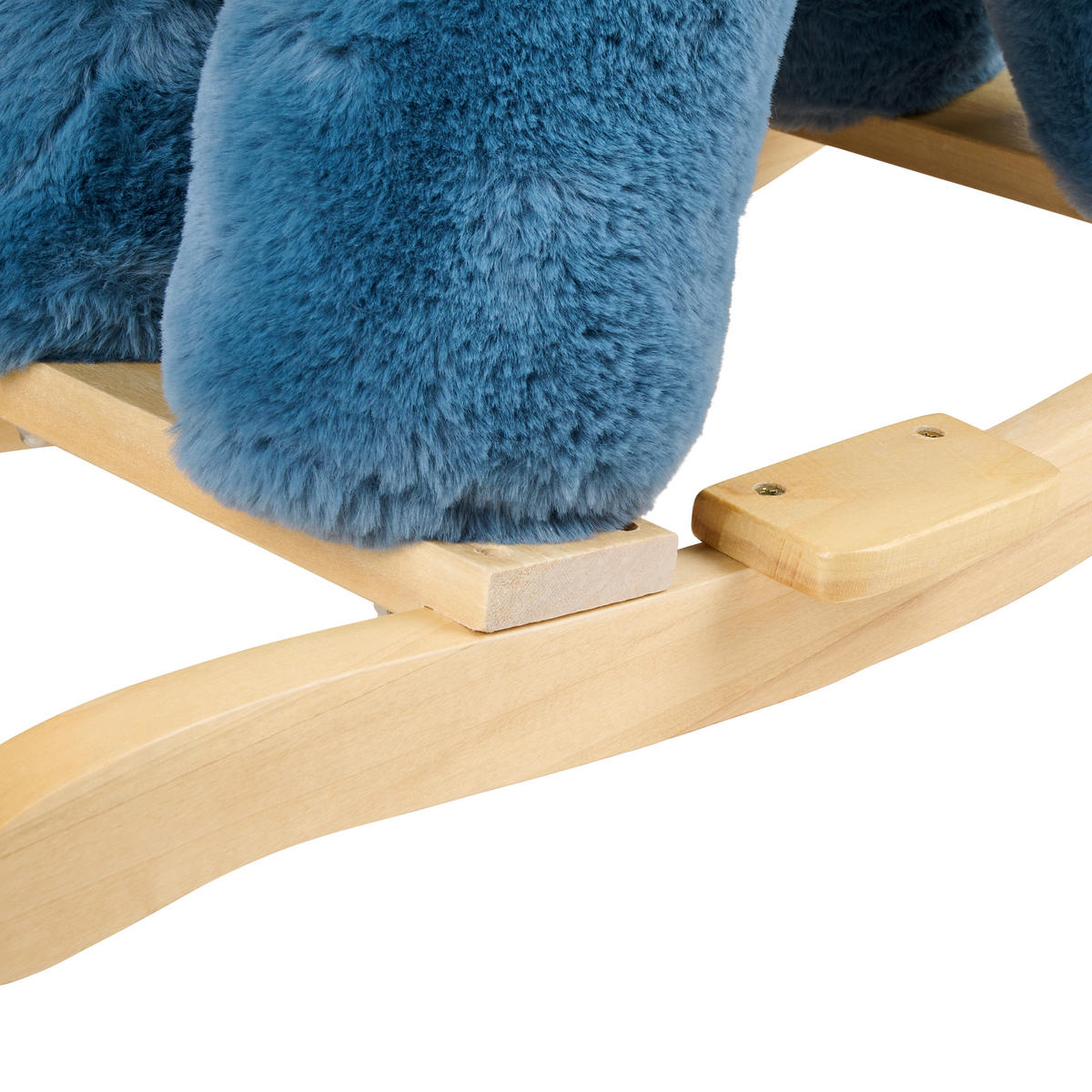 SCHAUKELTIER  - Blau/Ecru, Trend, Holz/Textil (68/33/55cm) - Patinio