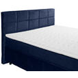 BOXSPRINGBETT 180/200 cm,  in Blau  - Blau/Schwarz, Design, Holzwerkstoff/Kunststoff (180/200cm) - Xora