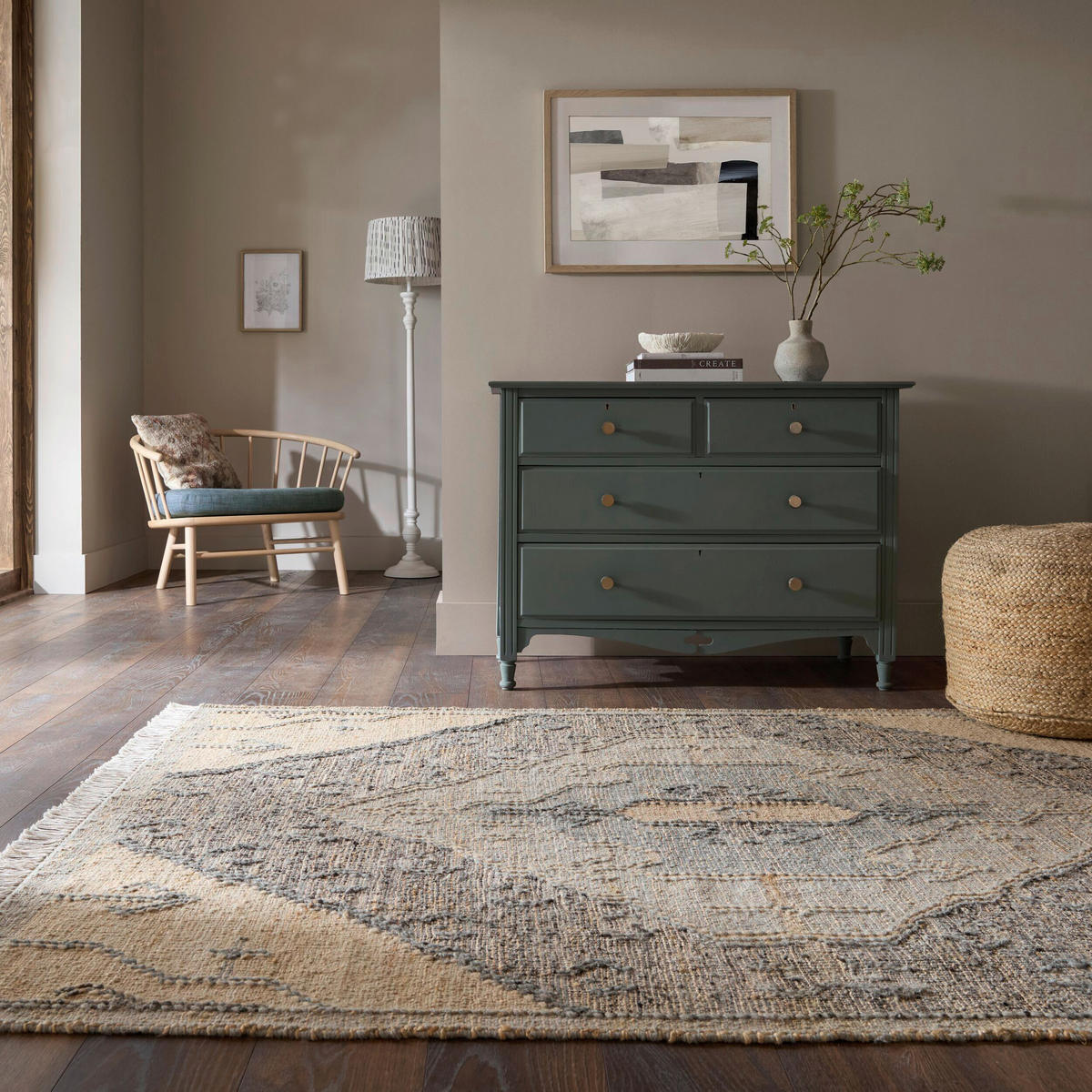 VINTAGE-TEPPICH 160/230 cm Naturfarben  - Naturfarben, Basics, Textil (160/230cm)