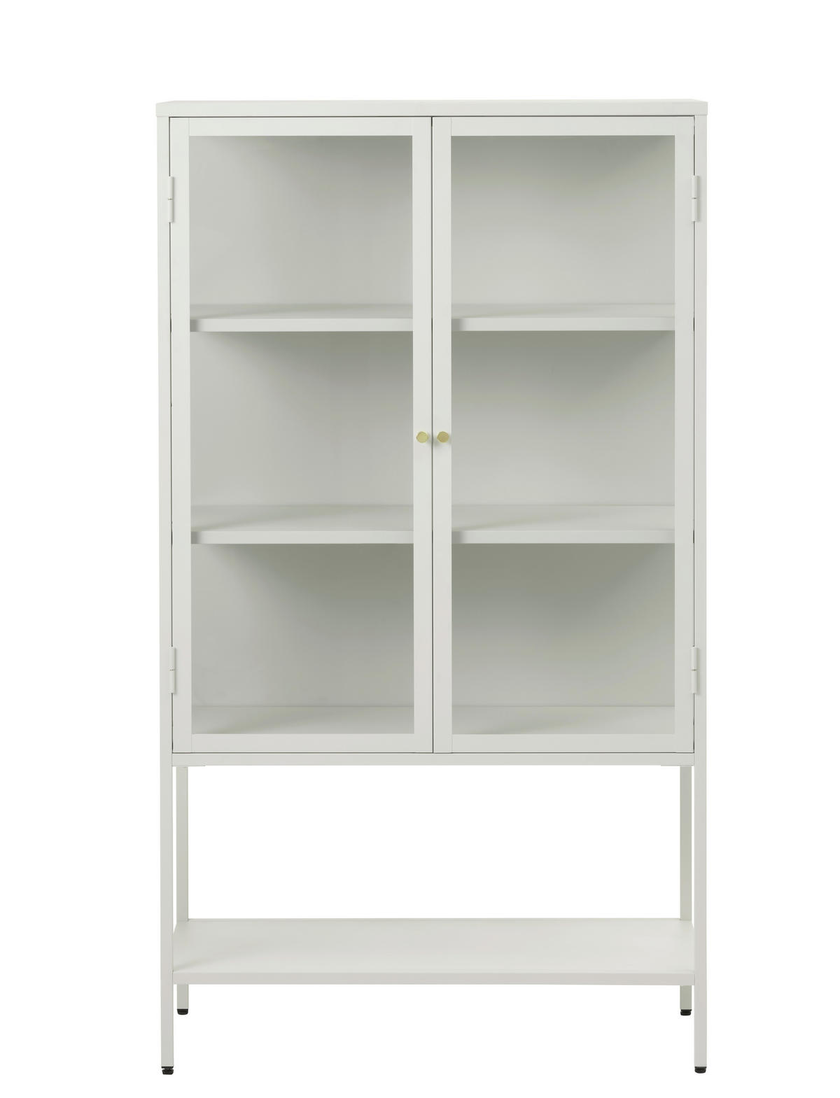 HÖG BYRÅ greige  90/160/40 cm  - greige/guldfärgad, Trend, metall/glas (90/160/40cm) - Xora