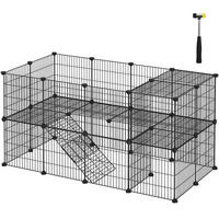 HEIMTIERGEHEGE - Schwarz, Basics, Kunststoff/Metall (143/71/73cm)